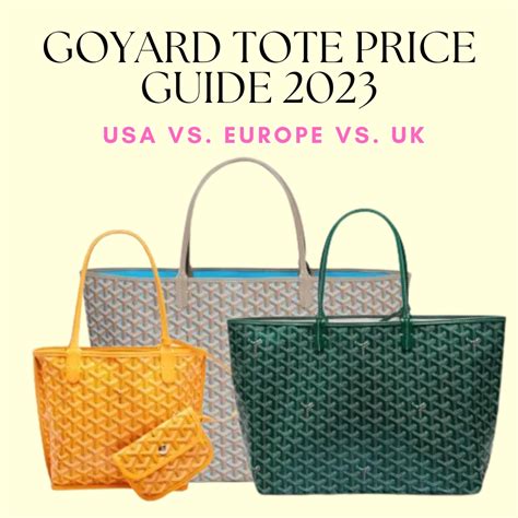 goyard pm tote price 2024|2024 Goyard tote price.